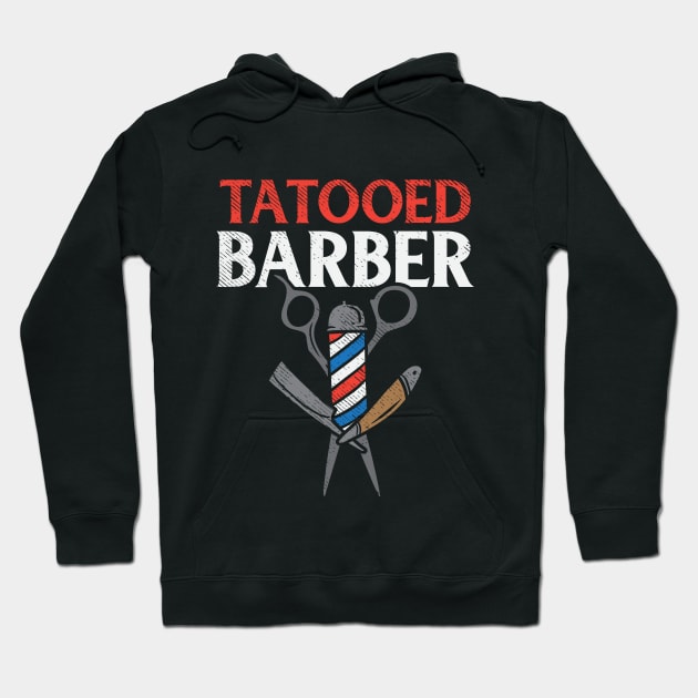 Tattooed Barber Hoodie by maxdax